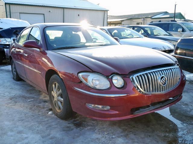 2G4WD582691191843 - 2009 BUICK LACROSSE C MAROON photo 1