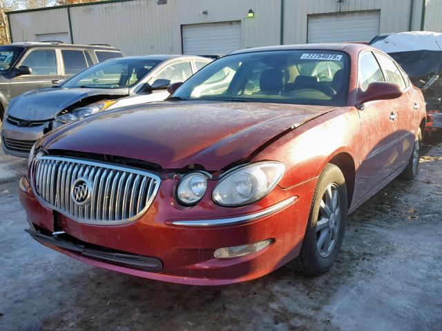 2G4WD582691191843 - 2009 BUICK LACROSSE C MAROON photo 2