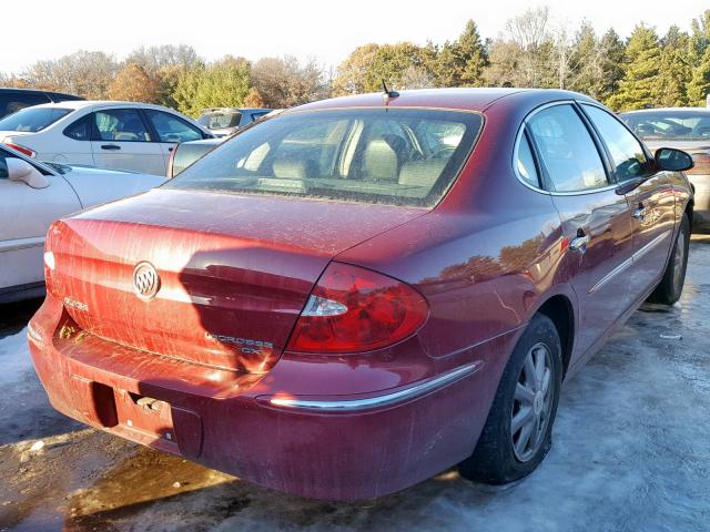 2G4WD582691191843 - 2009 BUICK LACROSSE C MAROON photo 4