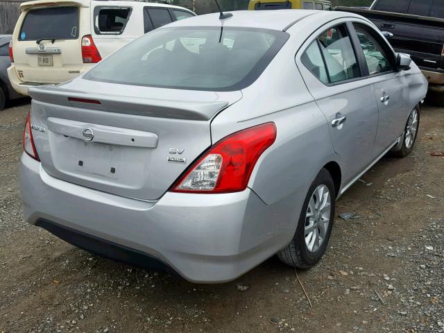 3N1CN7AP4HL830159 - 2017 NISSAN VERSA S GRAY photo 4