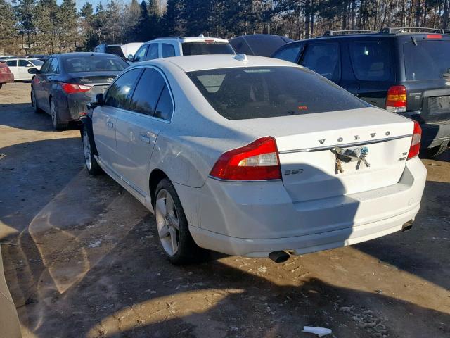 YV1992AH9A1124724 - 2010 VOLVO S80 T6 WHITE photo 3