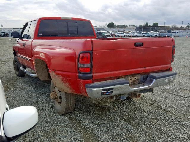 1B7MF33661J504310 - 2001 DODGE RAM 3500 RED photo 3