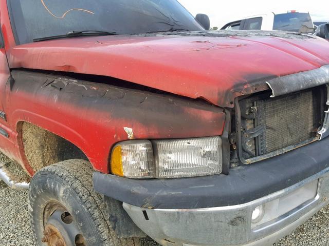 1B7MF33661J504310 - 2001 DODGE RAM 3500 RED photo 9