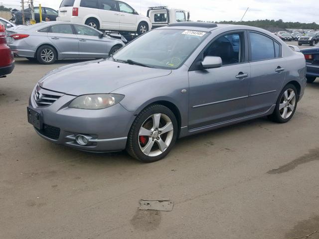 JM1BK323141122104 - 2004 MAZDA 3 S GRAY photo 2