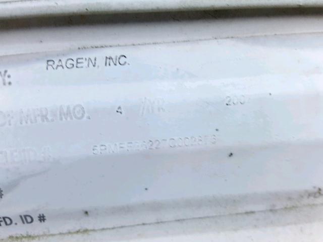 5PMFF26227C002876 - 2007 RAGN TOY HAULER WHITE photo 10