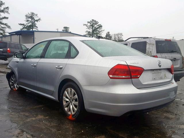 1VWAT7A30EC082957 - 2014 VOLKSWAGEN PASSAT S SILVER photo 3