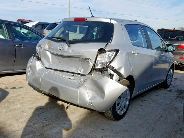 VNKKTUD37GA062518 - 2016 TOYOTA YARIS L SILVER photo 4