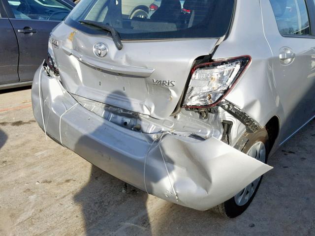 VNKKTUD37GA062518 - 2016 TOYOTA YARIS L SILVER photo 9