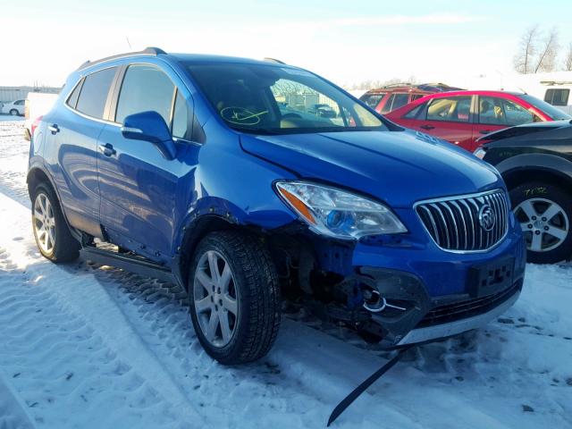 KL4CJFSB5EB721576 - 2014 BUICK ENCORE CON BLUE photo 1