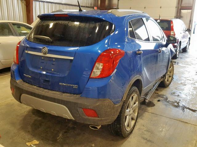 KL4CJFSB5EB721576 - 2014 BUICK ENCORE CON BLUE photo 4