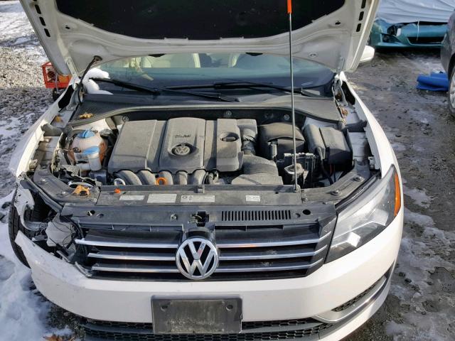 1VWBP7A39DC049172 - 2013 VOLKSWAGEN PASSAT SE WHITE photo 7