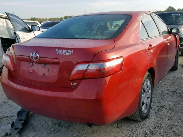 4T1BE46KX9U377723 - 2009 TOYOTA CAMRY BASE 红色 照片 4