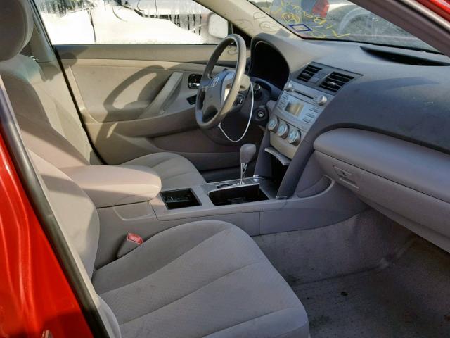 4T1BE46KX9U377723 - 2009 TOYOTA CAMRY BASE 红色 照片 5