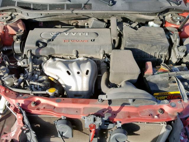 4T1BE46KX9U377723 - 2009 TOYOTA CAMRY BASE 红色 照片 7