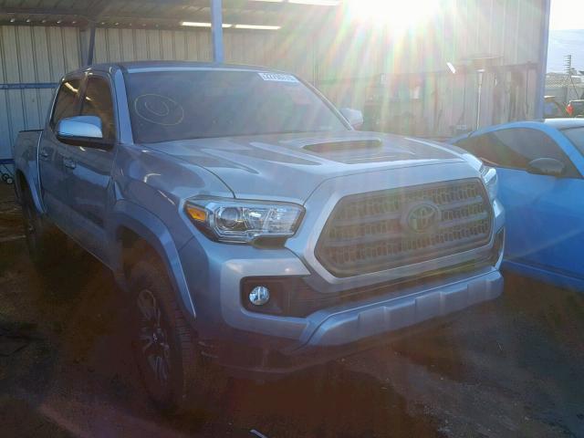 5TFCZ5AN5HX103220 - 2017 TOYOTA TACOMA DOU SILVER photo 1