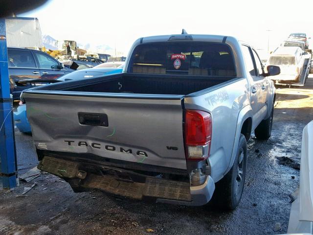 5TFCZ5AN5HX103220 - 2017 TOYOTA TACOMA DOU SILVER photo 4