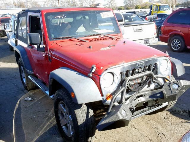 1J4FA24168L568649 - 2008 JEEP WRANGLER X RED photo 1