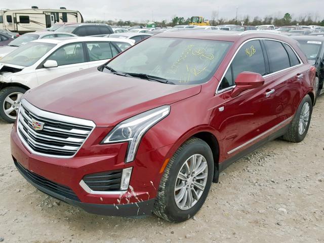 1GYKNBRS5HZ198621 - 2017 CADILLAC XT5 LUXURY MAROON photo 2