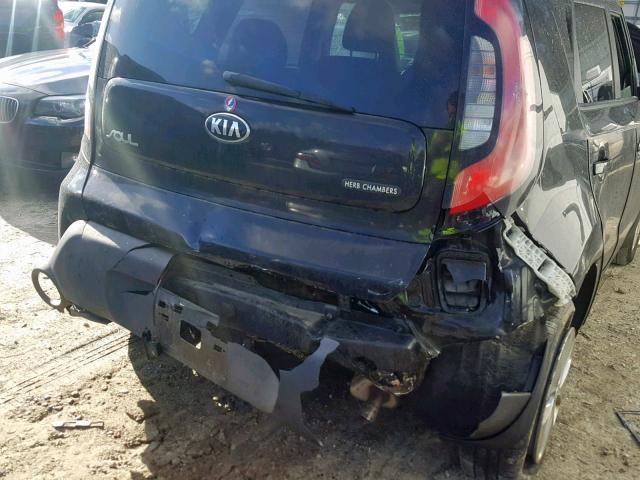 KNDJN2A20E7109901 - 2014 KIA SOUL BLACK photo 9