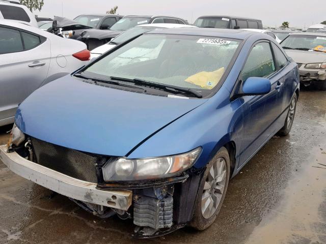 2HGFG1B99AH501927 - 2010 HONDA CIVIC EXL BLUE photo 2