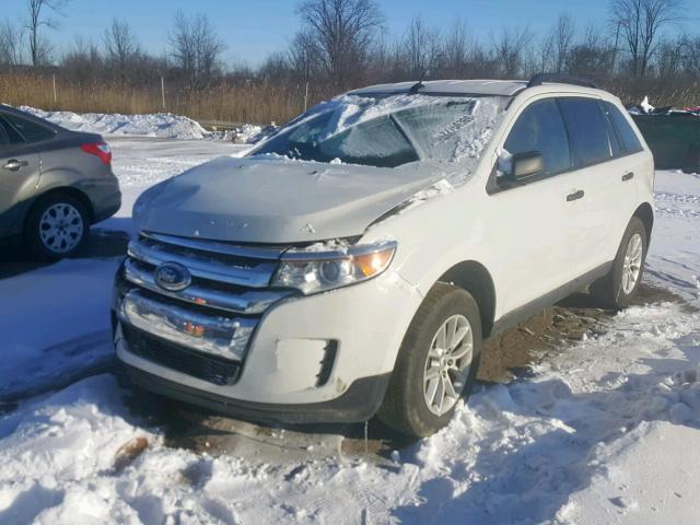 2FMDK3GC6DBB52071 - 2013 FORD EDGE SE WHITE photo 2