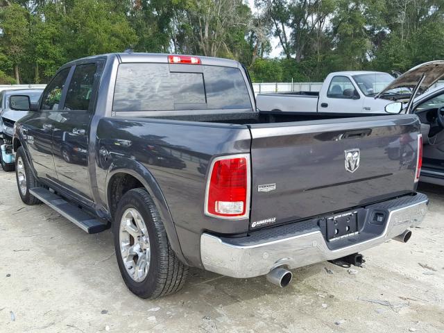 1C6RR6NT2JS157299 - 2018 RAM 1500 LARAM GRAY photo 3