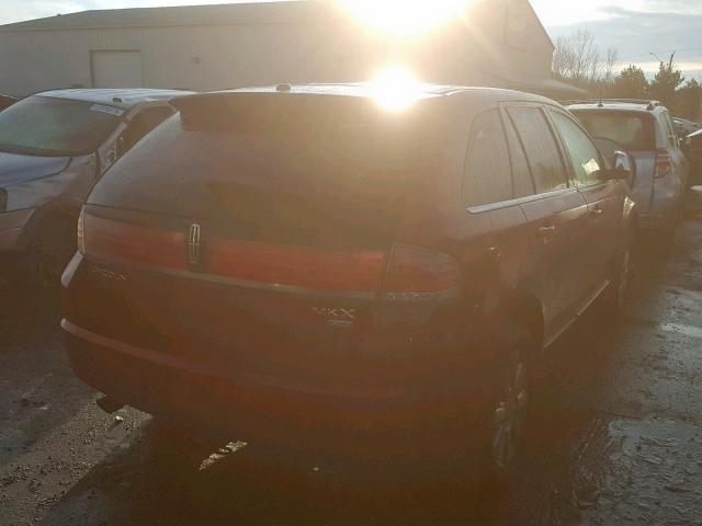 2LMDU88C27BJ28333 - 2007 LINCOLN MKX RED photo 4