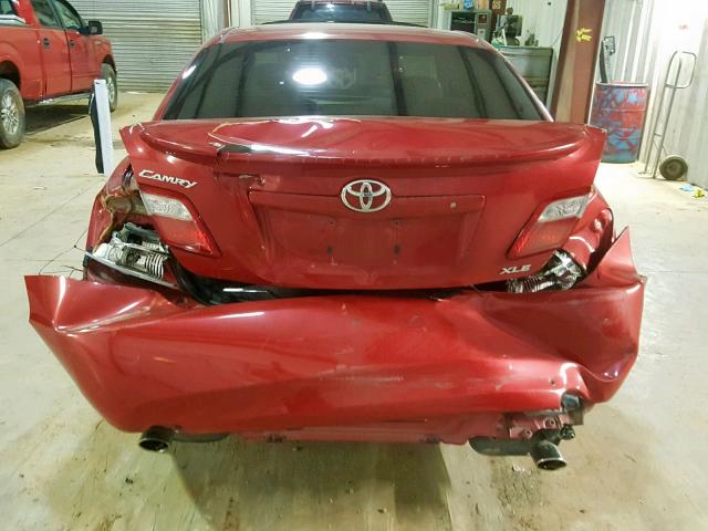 4T1BK46K87U022779 - 2007 TOYOTA CAMRY NEW RED photo 9