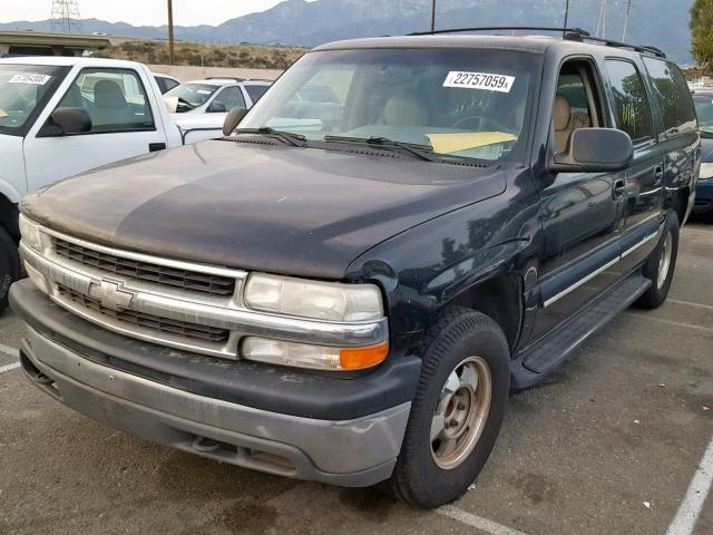 3GNEC16T41G151576 - 2001 CHEVROLET SUBURBAN C BLACK photo 2