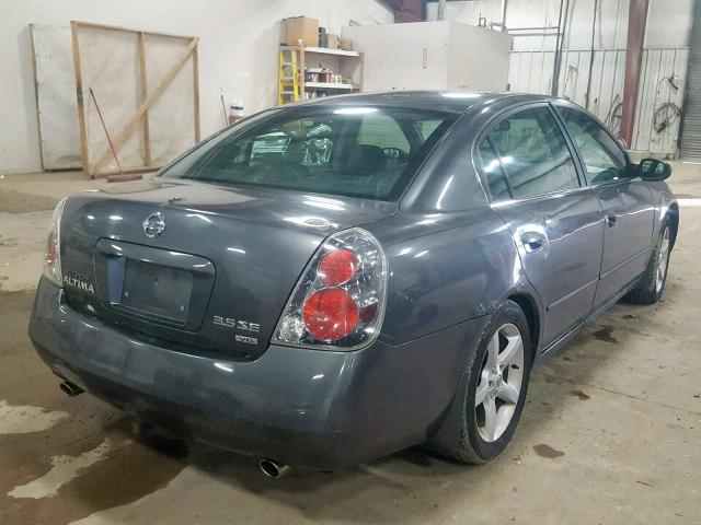 1N4BL11D85C186549 - 2005 NISSAN ALTIMA SE GRAY photo 4