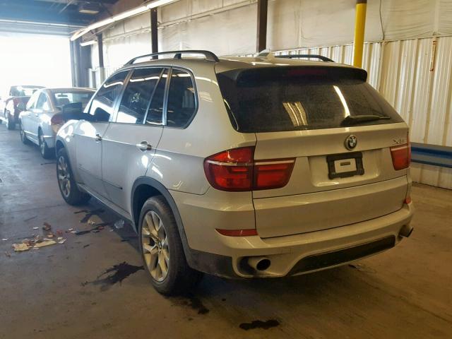 5UXZV4C5XBL741294 - 2011 BMW X5 XDRIVE3 SILVER photo 3