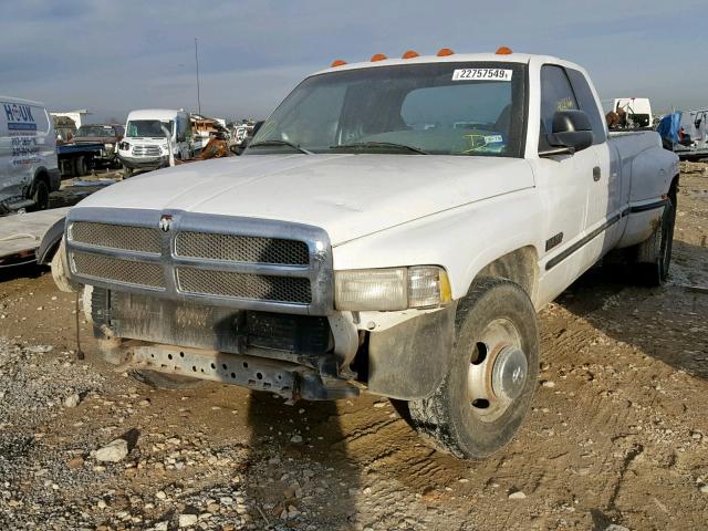 1B7MC3364XJ582148 - 1999 DODGE RAM 3500 WHITE photo 2