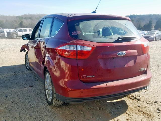 1FADP5BUXDL542422 - 2013 FORD C-MAX SEL RED photo 3