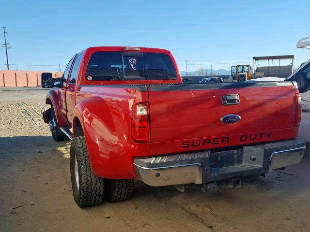 1FT8W4DT8BEA13047 - 2011 FORD F450 SUPER RED photo 3