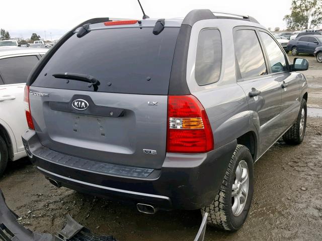 KNDJE723167238719 - 2006 KIA NEW SPORTA GRAY photo 4