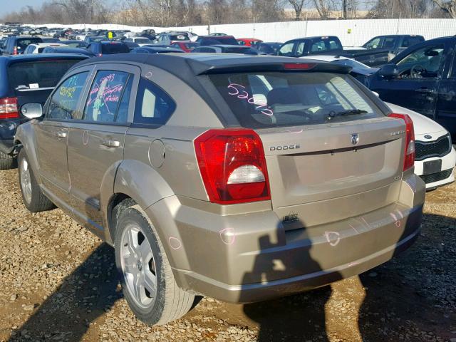 1B3HB48A49D233310 - 2009 DODGE CALIBER SX GOLD photo 3