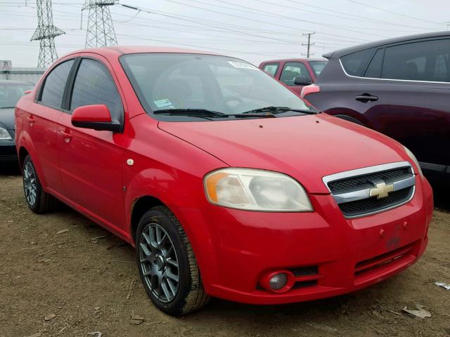 KL1TD566X8B136461 - 2008 CHEVROLET AVEO BASE წითელი ფოტო 1