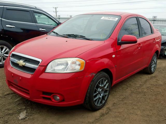 KL1TD566X8B136461 - 2008 CHEVROLET AVEO BASE წითელი ფოტო 2