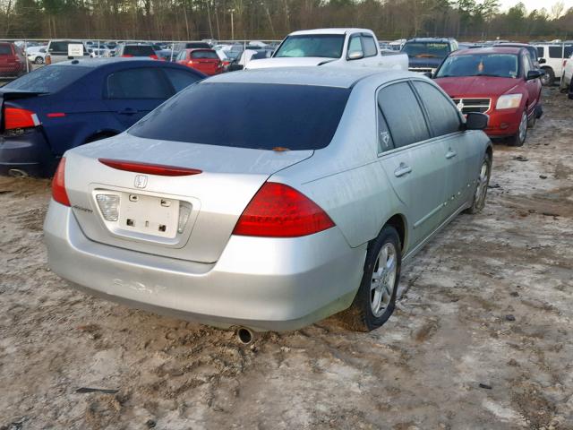 1HGCM56327A000992 - 2007 HONDA ACCORD SE SILVER photo 4