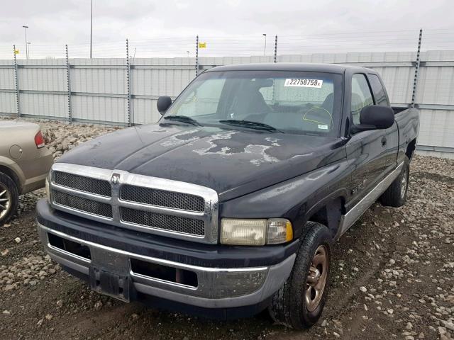 3B7HC13Y21G739658 - 2001 DODGE RAM 1500 შავი ფოტო 2