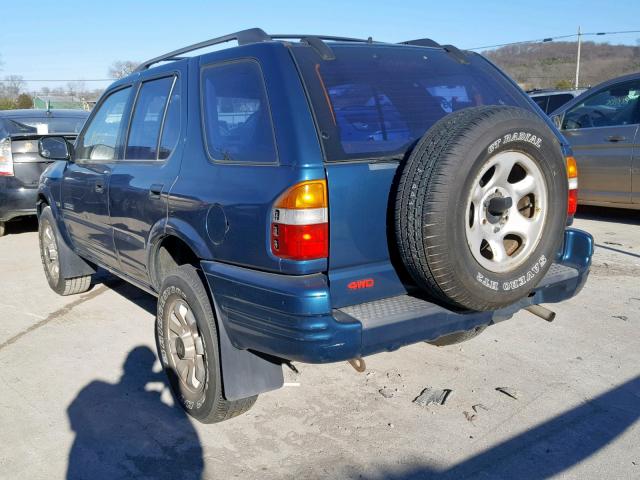 4S6DM58W5Y4406052 - 2000 HONDA PASSPORT E BLUE photo 3