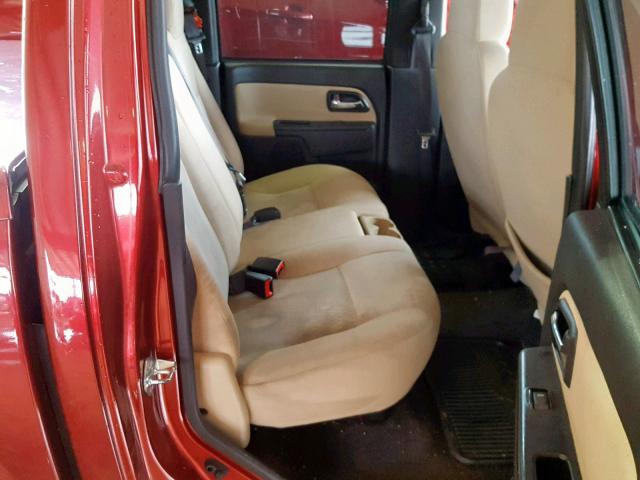 1GCDSCF96B8107142 - 2011 CHEVROLET COLORADO L MAROON photo 6