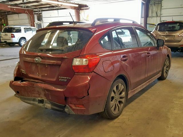 JF1GPAL64E8245673 - 2014 SUBARU IMPREZA SP MAROON photo 4