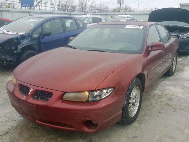 1G2WK52J0YF347591 - 2000 PONTIAC GRAND PRIX წითელი ფოტო 2
