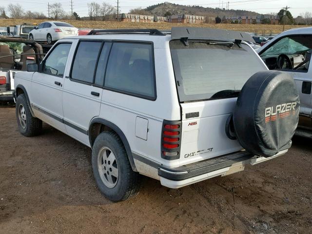 1GNDT13ZXN2138480 - 1992 CHEVROLET BLAZER S10 WHITE photo 3