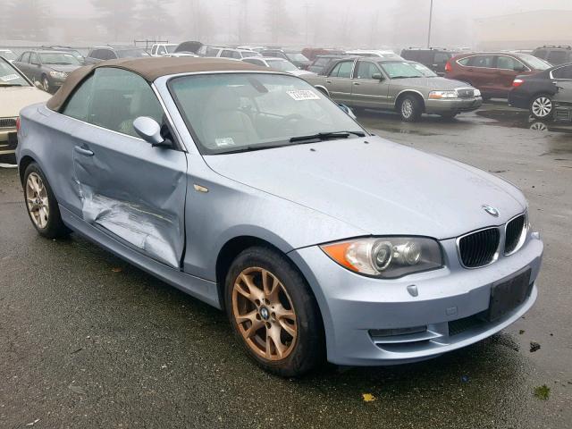 WBAUN13579VH81261 - 2009 BMW 128 I BLUE photo 1