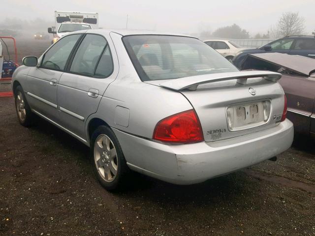 3N1CB51D26L547940 - 2006 NISSAN SENTRA 1.8 SILVER photo 3