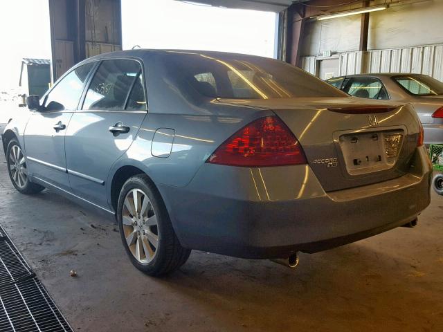 1HGCM66417A054606 - 2007 HONDA ACCORD SE BLUE photo 3