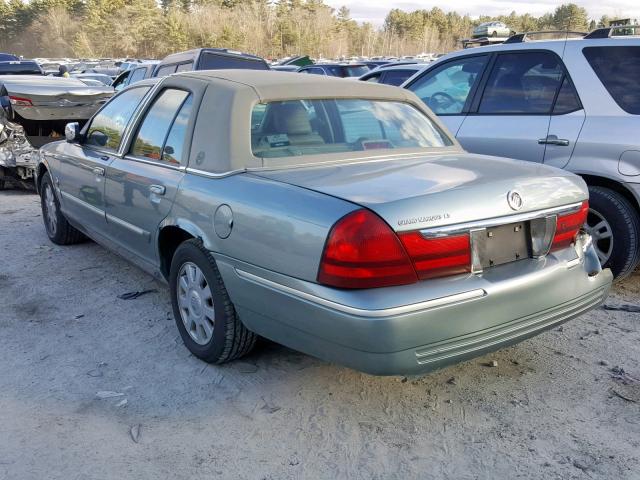 2MEFM75W95X674580 - 2005 MERCURY GRAND MARQ მწვანე ფოტო 3