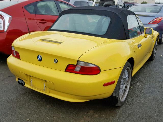 WBACN53471LJ56530 - 2001 BMW Z3 3.0 YELLOW photo 4